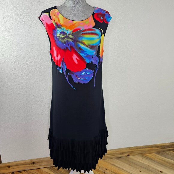 Frank Lyman Bold Floral Print Dress - Picture 1 of 9